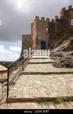 Burg. Banyeres de Mariola. Alacant. Comunitat Valenciana. Spanien Stockfoto