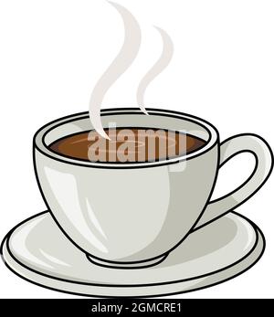 Vektorgrafik heiße Kaffeetasse Stock Vektor