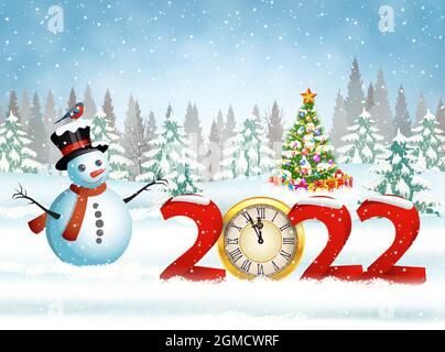 Weihnachtskarte mit Ball Stock Vektor