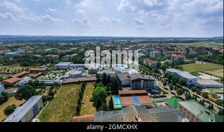 Bad Füssing, Therme in Niederbayern, von oben Stockfoto