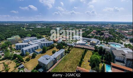 Bad Füssing, Therme in Niederbayern, von oben Stockfoto