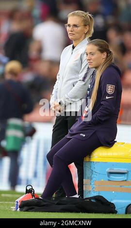 Southampton, Großbritannien. 17. September 2021. Während des FIFA 2023 Frauen-WM-Qualifikationsspiel im St. Mary's Stadium, Southampton. Bildnachweis sollte lauten: Paul Terry / Sportimage Stockfoto