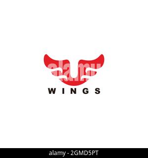 Buchstabe vf rote Flamme geometrisches Design Logo Vektor Stock Vektor