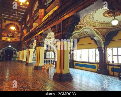 Innenraum des Amba Vilas Palastes (Mysore Palace) karnataka indien Stockfoto