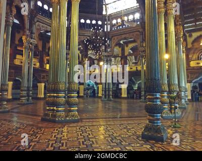 Innenraum des Amba Vilas Palastes (Mysore Palace) karnataka indien Stockfoto