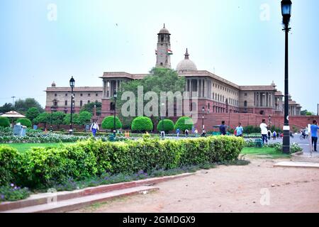 India Gate, New Delhi, Juni-2019:President House, Best Tourism Place in New delhi, indien Stockfoto