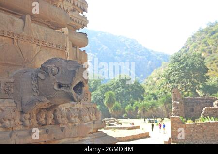 Ruinen von Bhangarh Fort, alwar, rajasthan, indien Stockfoto