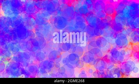 Hintergrund abstrakt 8K blau lila rosa weiß schwarz Bokeh Stockfoto