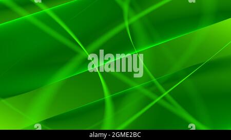 Hintergrund abstrakt 8K grün hellgrün dunkelgrün Wellen Linien Kurven Verlauf Stockfoto