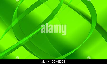 Hintergrund abstrakt 8K grün hellgrün dunkelgrün Wellen Linien Kurven Verlauf Stockfoto