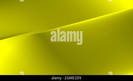 Hintergrund abstrakt 8K Gelbgold Wellen Linien Kurven Verlauf Stockfoto