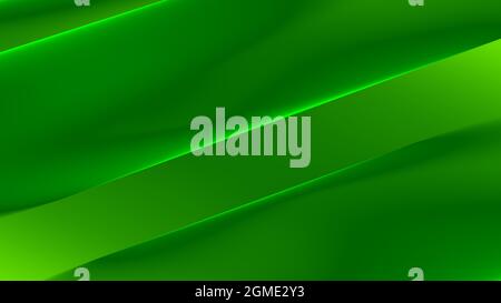 Hintergrund abstrakt 8K grün hellgrün dunkelgrün Wellen Linien Kurven Verlauf Stockfoto