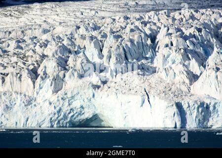 Monacobreen Gletscher auf der Insel Spitzbergen, Spitzbergen Stockfoto