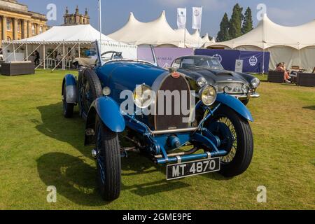 1929 großer Sport Tourer des Typs 40 von butti beim Concours d’Elegance, der am 5. September 2021 im Blenheim Palace stattfand Stockfoto