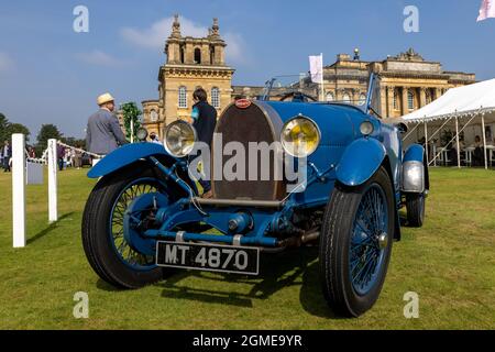 1929 großer Sport Tourer des Typs 40 von butti beim Concours d’Elegance, der am 5. September 2021 im Blenheim Palace stattfand Stockfoto