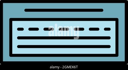 Symbol für Keramik-Textur. Umriss Keramik Textur Vektor Symbol Farbe flach isoliert Stock Vektor