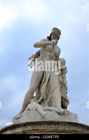 Tagesansicht des Jardin des Tuileries, Paris Stockfoto