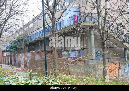 Highgate Estate, Southwark, South London, England, Großbritannien. Stockfoto