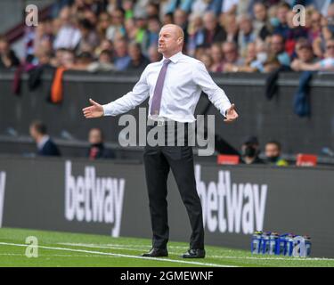 Sean Dyche-Manager von Burnley reagiert während des Spiels Stockfoto