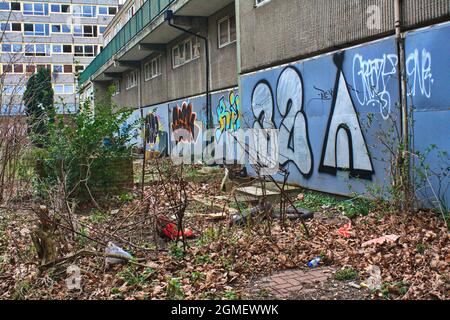 Highgate Estate, Southwark, South London, England, Großbritannien. Stockfoto