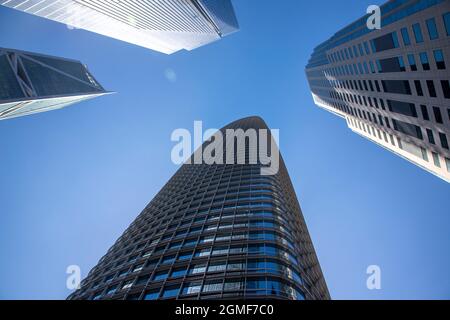 Salesforce Tower, Millenium Tower und 181 Fremont im Finanzdistrikt von San Francisco, Kalifornien. Stockfoto