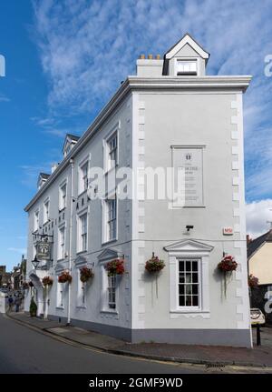 The Erskine Arms - öffentliches Haus - ehemaliges georgianisches Coaching Inn - Rose Hill Street, Conwy, North Wales, Wales, Großbritannien Stockfoto