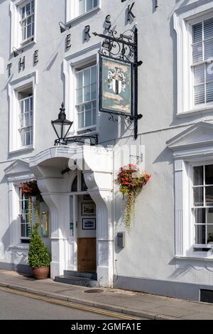 The Erskine Arms - öffentliches Haus - ehemaliges georgianisches Coaching Inn - Rose Hill Street, Conwy, North Wales, Wales, Großbritannien Stockfoto