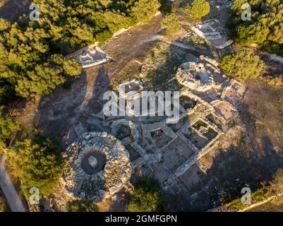 Son Fornés, archäologische Stätte aus prähistorischer Zeit, Montuiri, Mallorca, Spanien. Stockfoto