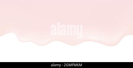 Tropfende Creme auf ehite Hintergrund. Vektorgrafik EPS10 Stock Vektor