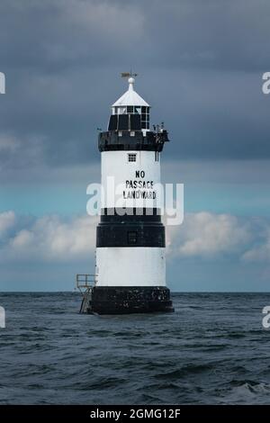 Trwyn Du Lighthouse, Anglesey Stockfoto