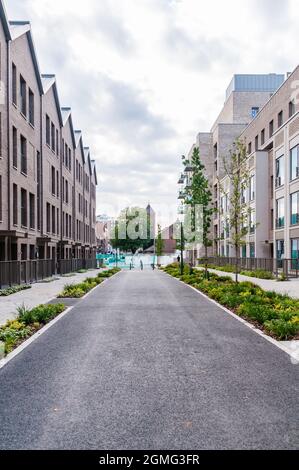 Shared Ownership, Affordable Rent Neue moderne Wohnanlage in Upton Park in Newham, East London, England Stockfoto