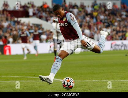 Birmingham, England, 18. September 2021. leon Bailey von Aston Villa während des Premier League-Spiels in Villa Park, Birmingham. Bildnachweis sollte lauten: Darren Staples / Sportimage Stockfoto