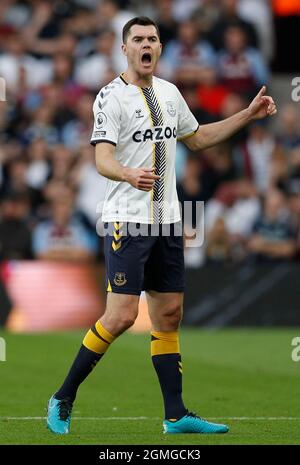 Birmingham, England, 18. September 2021. Michael Keane von Everton während des Premier League-Spiels in Villa Park, Birmingham. Bildnachweis sollte lauten: Darren Staples / Sportimage Stockfoto