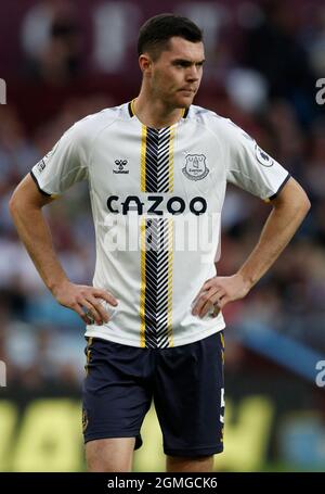 Birmingham, England, 18. September 2021. Michael Keane von Everton während des Premier League-Spiels in Villa Park, Birmingham. Bildnachweis sollte lauten: Darren Staples / Sportimage Stockfoto