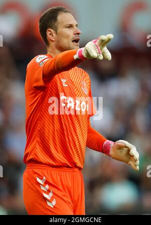 Birmingham, England, 18. September 2021. Asmir Begovic aus Everton während des Spiels in der Premier League in Villa Park, Birmingham. Bildnachweis sollte lauten: Darren Staples / Sportimage Stockfoto