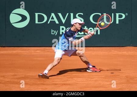 Davis Cup 2021 (Buenos Aires): Diego Schwartzman (Argentinien) Stockfoto