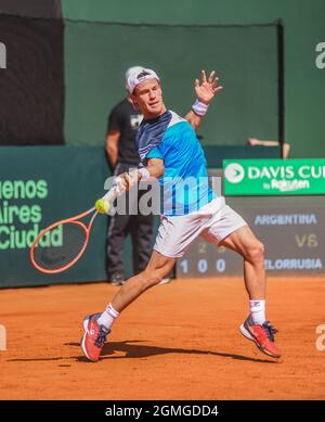 Davis Cup 2021 (Buenos Aires): Diego Schwartzman (Argentinien) Stockfoto