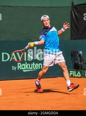 Davis Cup 2021 (Buenos Aires): Diego Schwartzman (Argentinien) Stockfoto