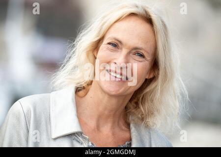 Alexandra Vandernoot nimmt am 18. September 2021 am 23. TV Fiction Festival in La Rochelle an der Fotoschau Mon Ange in La Rochelle, Frankreich, Teil. Foto von David Niviere/ABACAPRESS.COM Stockfoto