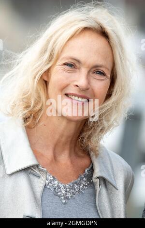 Alexandra Vandernoot nimmt am 18. September 2021 am 23. TV Fiction Festival in La Rochelle an der Fotoschau Mon Ange in La Rochelle, Frankreich, Teil. Foto von David Niviere/ABACAPRESS.COM Stockfoto