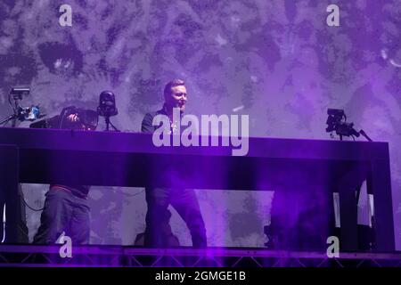 18. September 2021 Französischer EDM, House, Dance Pop DJ und Produzent Pierre David Guetta, live auf der Bühne, Newport, IOW Credit: Dawn Fletcher-Park/Alamy Live News Stockfoto