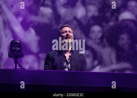 18. September 2021 Französischer EDM, House, Dance Pop DJ und Produzent Pierre David Guetta, live auf der Bühne, Newport, IOW Credit: Dawn Fletcher-Park/Alamy Live News Stockfoto