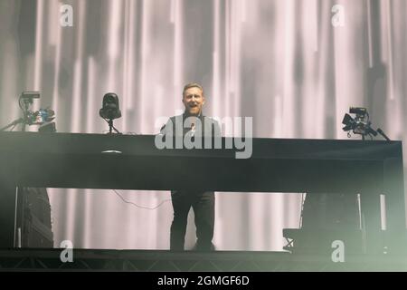 18. September 2021 Französischer EDM, House, Dance Pop DJ und Produzent Pierre David Guetta, live auf der Bühne, Newport, IOW Credit: Dawn Fletcher-Park/Alamy Live News Stockfoto