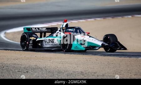 September 18 2021 Monterey, CA, USA während des NTT Firestone Grand Prix von Monterey Praxis # 2 auf dem WeatherTech Raceway Laguna Seca Monterey, CA Thurman James/CSM Stockfoto