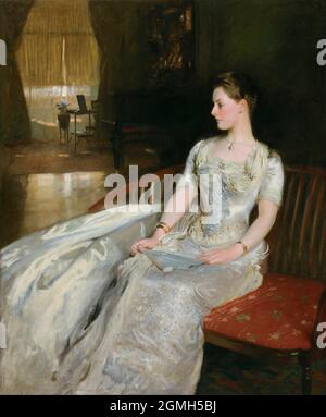 Künstler: John Singer Sargent (1856-1925) Titel: Porträt von Frau Cecil Wade Jahr: 1886 Stockfoto