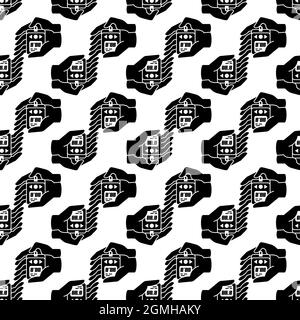 Glucometer Muster nahtlose Hintergrund Textur wiederholen Tapete geometrischen Vektor Stock Vektor