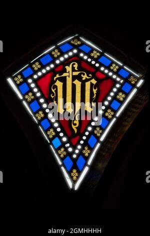 Buntglasfenster, St. Peter's Church, Dunton, Norfolk Stockfoto