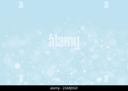 Abstrakt Winter blau Hintergrund Bokeh. Stockfoto