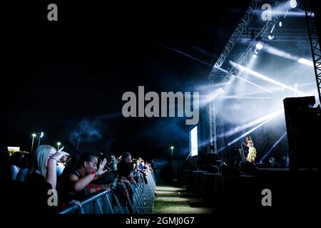 Kelli-Leigh, In The Park Concerts, Garon Park, Southend, Essex © Clarissa Debenham / Alamy Stockfoto