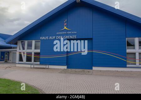 Premium-Wanderweg,Wanderweg an der ehemaligen innerdeutschen Grenze Stockfoto